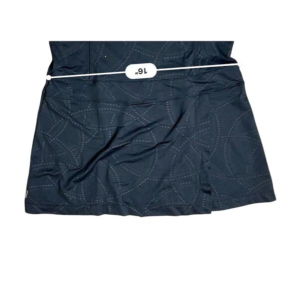 Lole Momentum UPF 50+ Black Split Flap Tank Sports Dress LARGE Activewear Casual - Picture 4 of 11